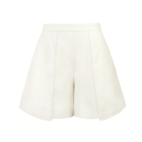 S/S MERINO  WOOL-A LINE SHORTS / IVORY