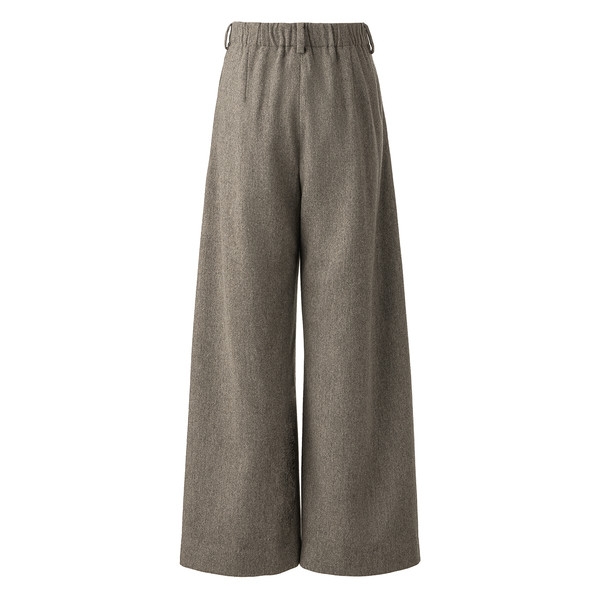 [PREMIUM] WINTER MERINO WOOL FLARE SLACKS / MOKA BROWN